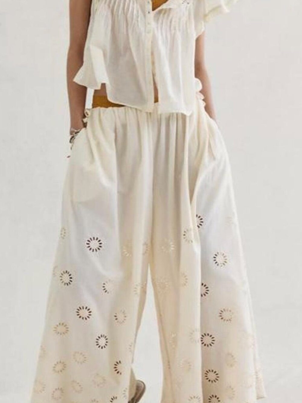 Free People Sweet Serenade pull-on wide-leg pants NWT - Picture 3 of 5